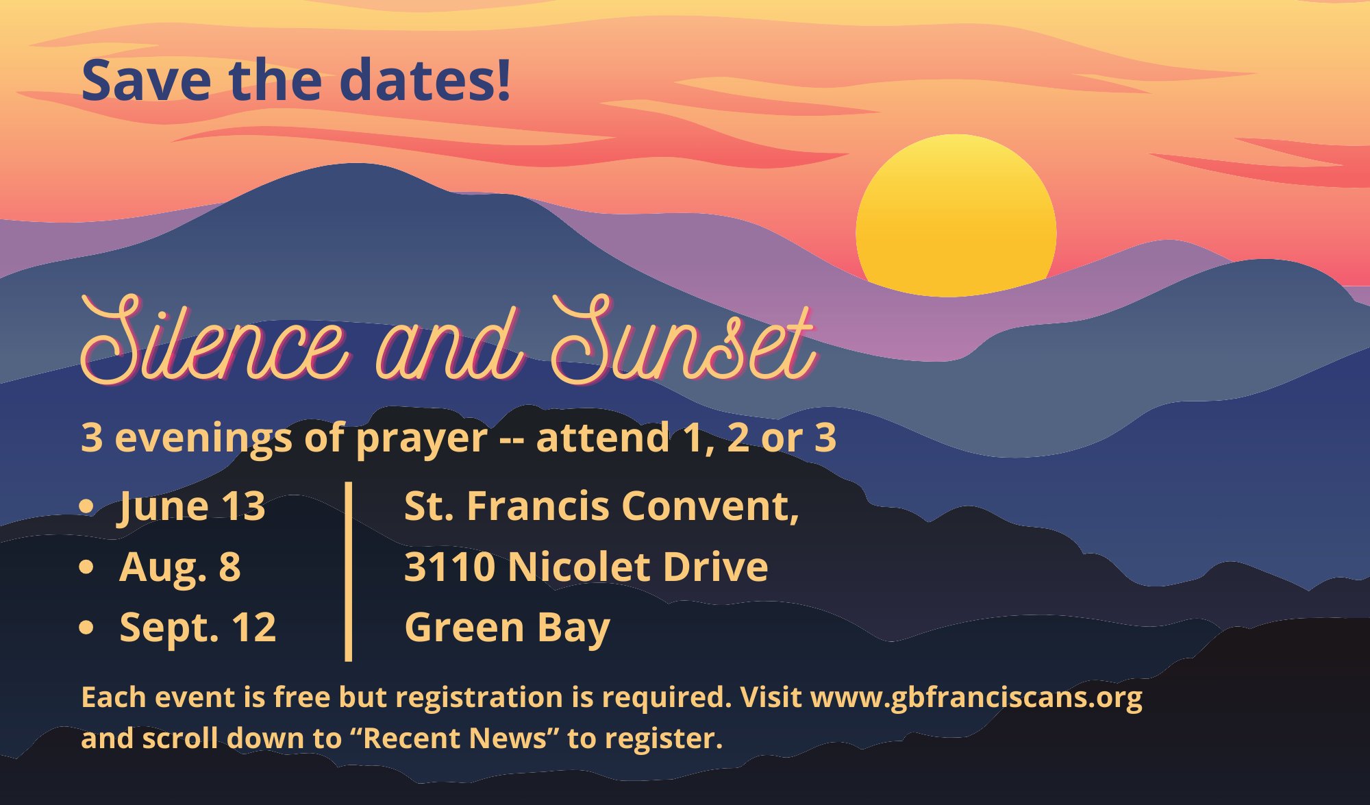 Silence Sunset 2024 Sisters Of St Francis Of The Holy Cross   2024 Silence And Sunset Web 